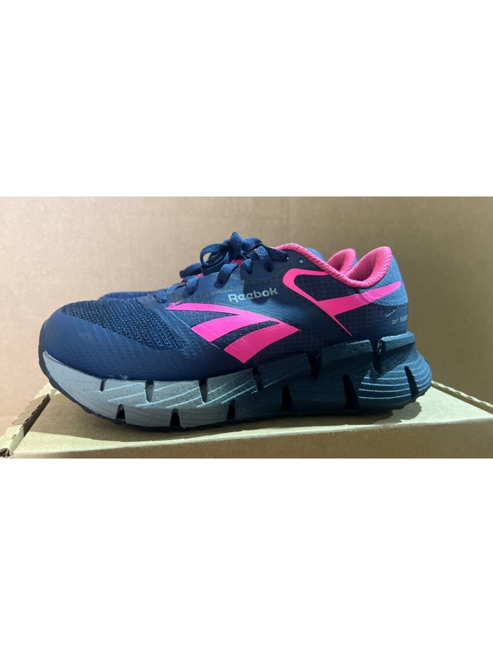 Reebok FloatZig Sneakers Women's US 7 Blue Composite Toe Work Shoes